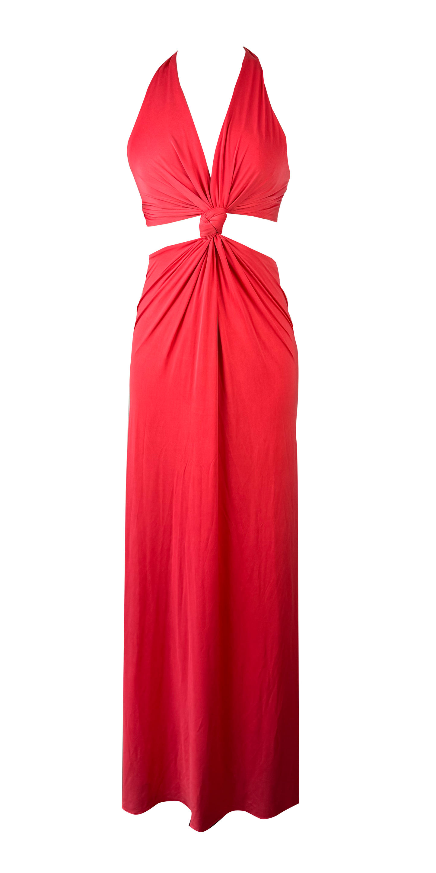 Vestido Nudo coral