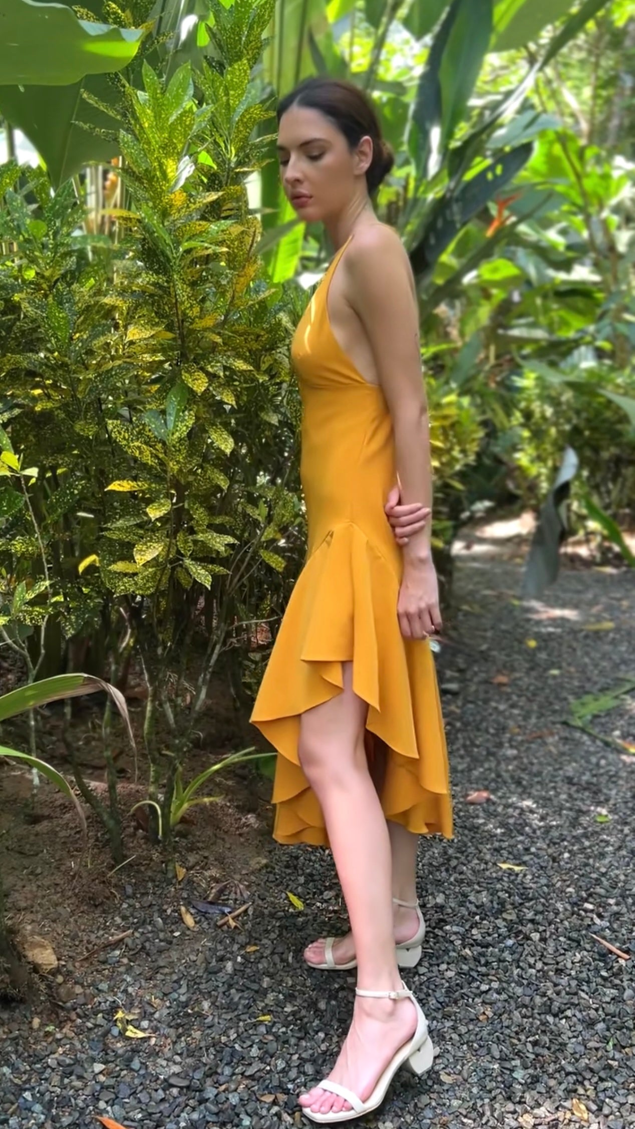 Vestido JOAQUINA mostaza
