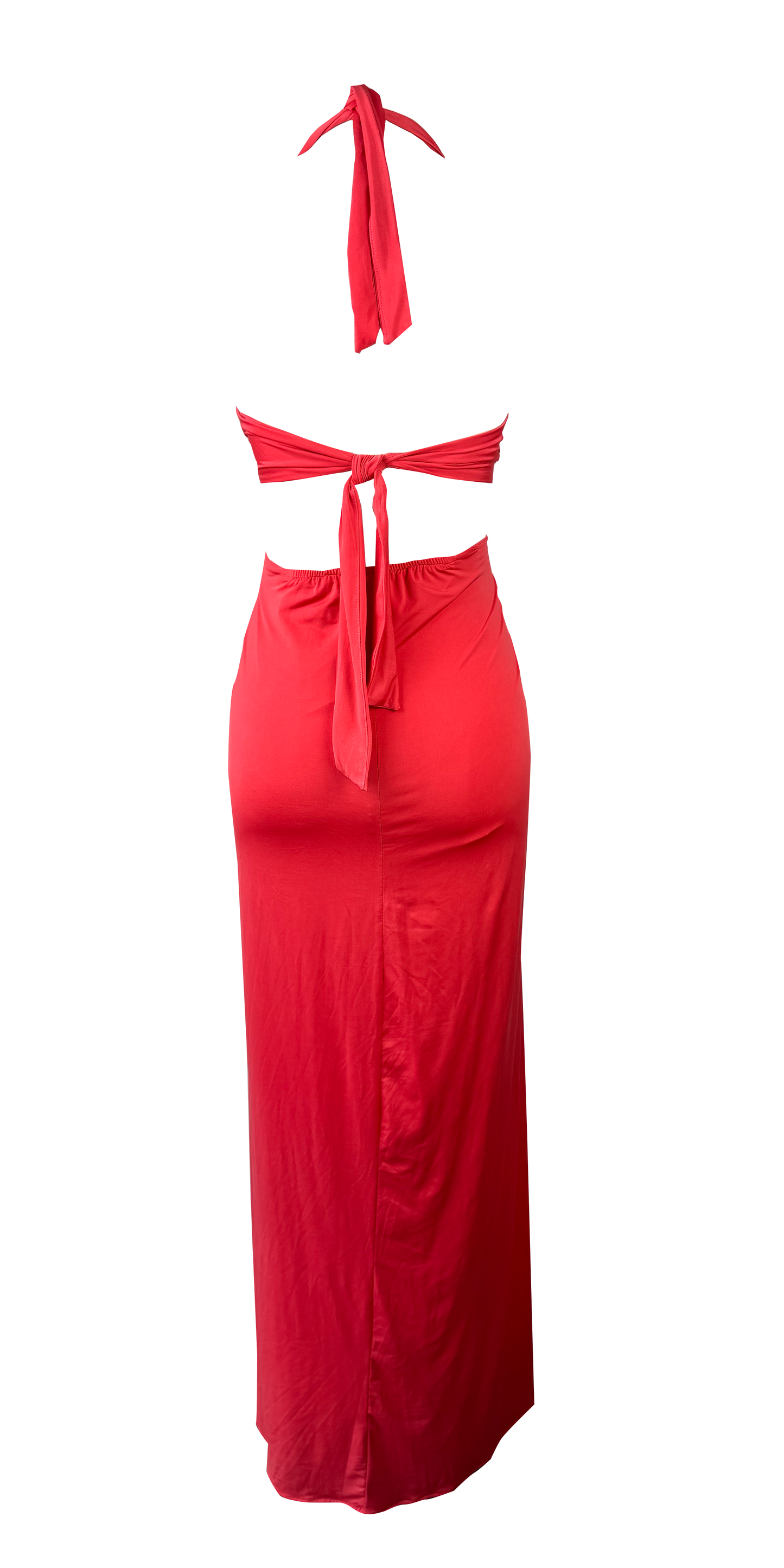 Vestido Nudo coral
